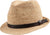 Canadian Hat Carl Leather Trim Fedora Hat - Unisex - Natural