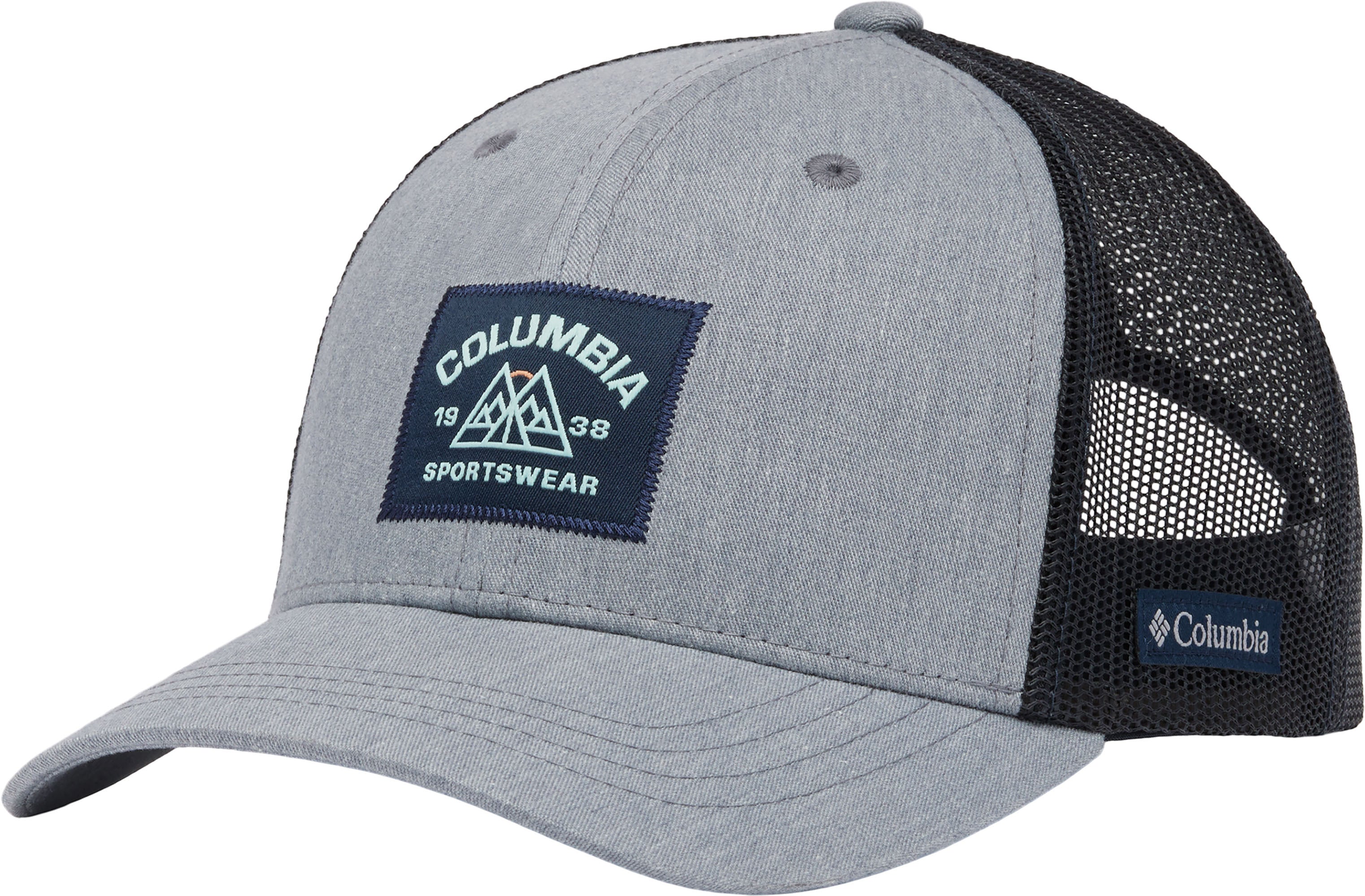 Columbia Heather Grey/Collegiate Navy Youth Snap Back Cap