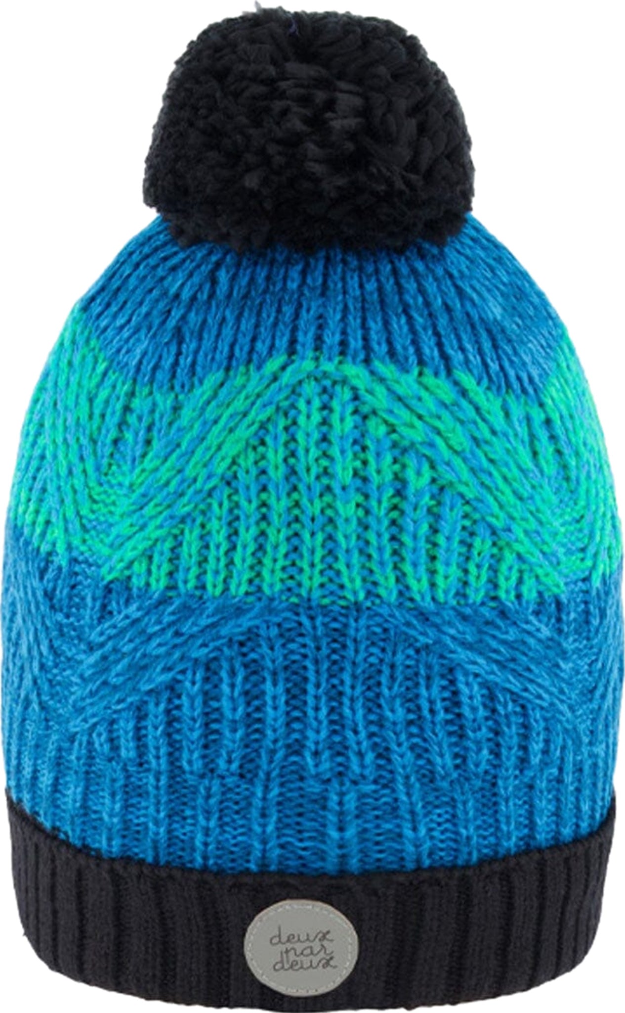 Deux par Deux Green and Blue Knit Hat Boys Altitude Sports