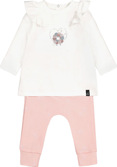Deux par Deux Organic Cotton Top and Pant Set - Toddler Girls
