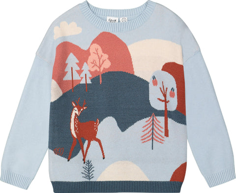 Deux par Deux Jacquard Sweater - Little Girls