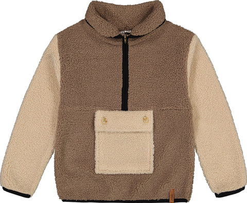 Deux par Deux Sherpa Half Zip Pullover - Big Boys