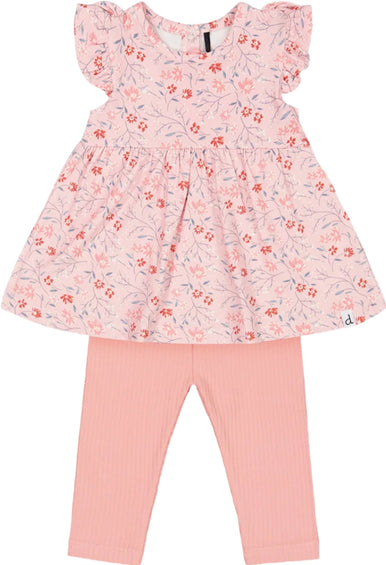 Deux par Deux Organic Cotton Long Tunic And Legging Set - Baby Girls