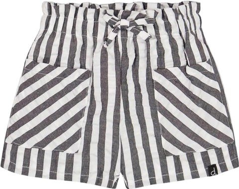 Deux par Deux Striped Seersucker Shorts - Little Girls