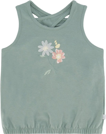 Deux par Deux Organic Cotton Tank Top with Print - Big Girls