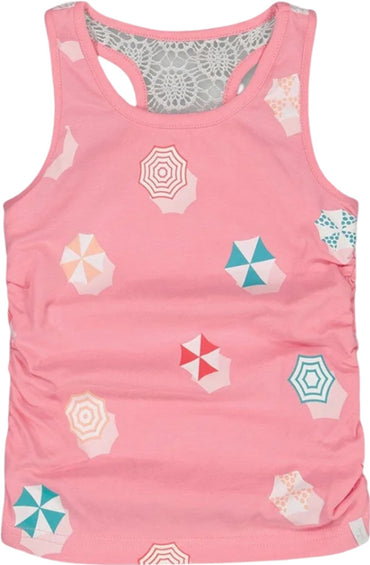 Deux par Deux Organic Cotton Gathered Tank Top - Big Girls