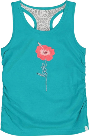 Deux par Deux Organic Cotton Gathered Tank Top - Little Girls
