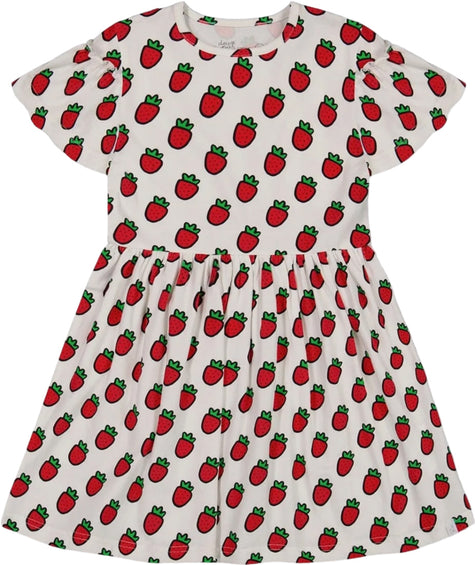 Deux par Deux Organic Cotton Dress with Flounce Sleeves - Big Girls 