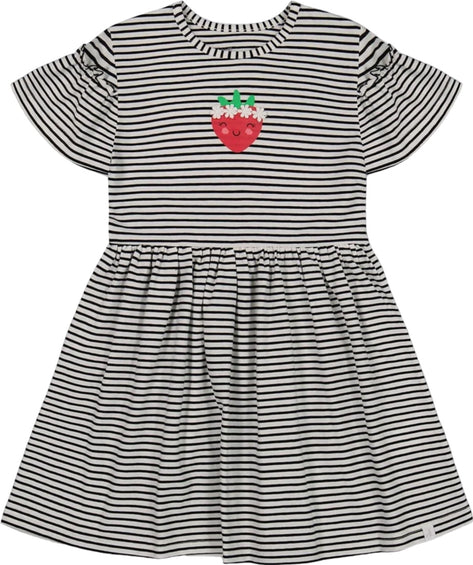 Deux par Deux Organic Cotton Dress with Flounce Sleeves - Little Girls