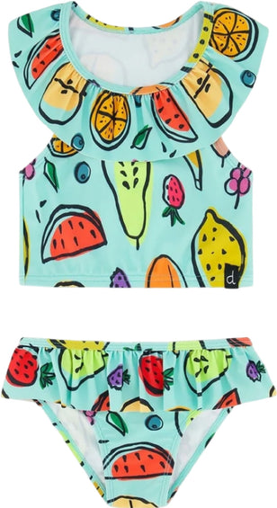 Deux par Deux Printed Two Piece Swimsuit - Little Girls