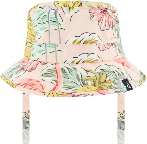 Deux par Deux Printed Beach Hat - Baby Girls