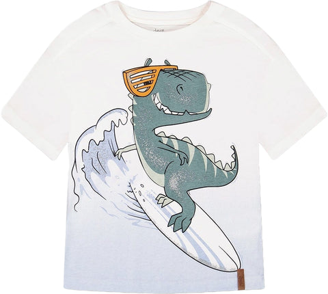 Deux par Deux Organic Jersey Drop Shoulder Tee - Little Boys