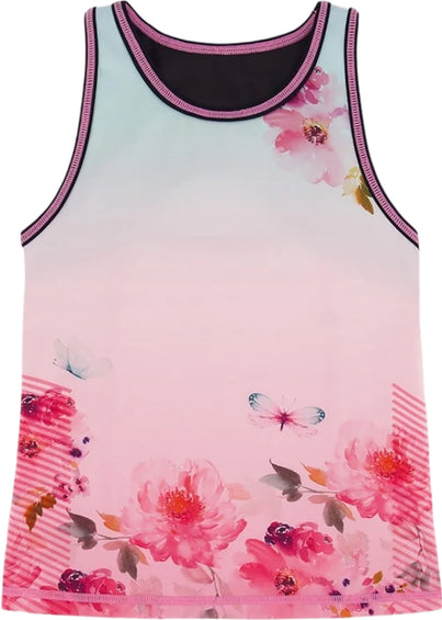 Deux par Deux Gradient Pink Printed Athletic Tank Top - Big Girls 