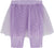 Deux par Deux Biker Shorts with Mesh Skirt - Big Girls  - Lilac