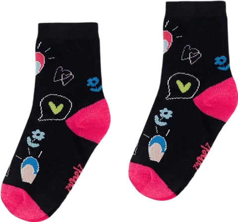 Deux par Deux Jacquard Socks - Big Girls 