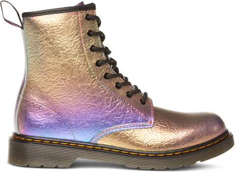Dr. Martens Junior 1460 Rainbow Crinkle Leather Lace-up Boots - Youth