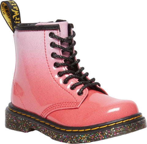 Dr. Martens 1460 Gradient Glitter Leather Lace Up Boots - Toddler Girls