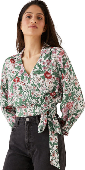 Frank And Oak Botanical Print Wrap Top - Women's