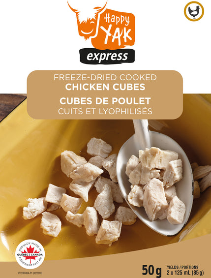 Happy Yak Freeze-Dried Cooked Chicken Cubes 50g