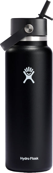 Hydro Flask Wide Mouth Bottle with Flex Straw Cap 1.18L