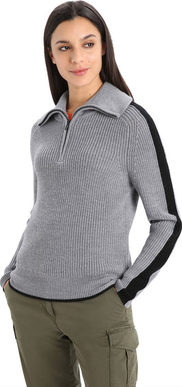icebreaker Lodge Merino Long Sleeve Half-Zip Sweater - Women's