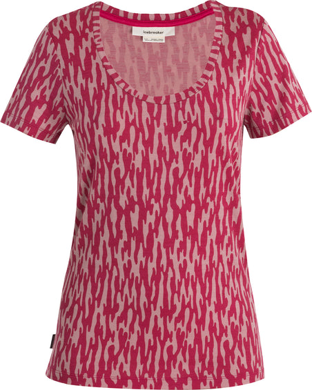 icebreaker 150 Tech Lite II Glacial Flow Merino Short Sleeve Scoop Neck T-Shirt - Women's