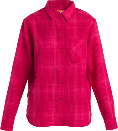 icebreaker 200 Dawnder Merino Plaid Long Sleeve Flannel Shirt - Women's