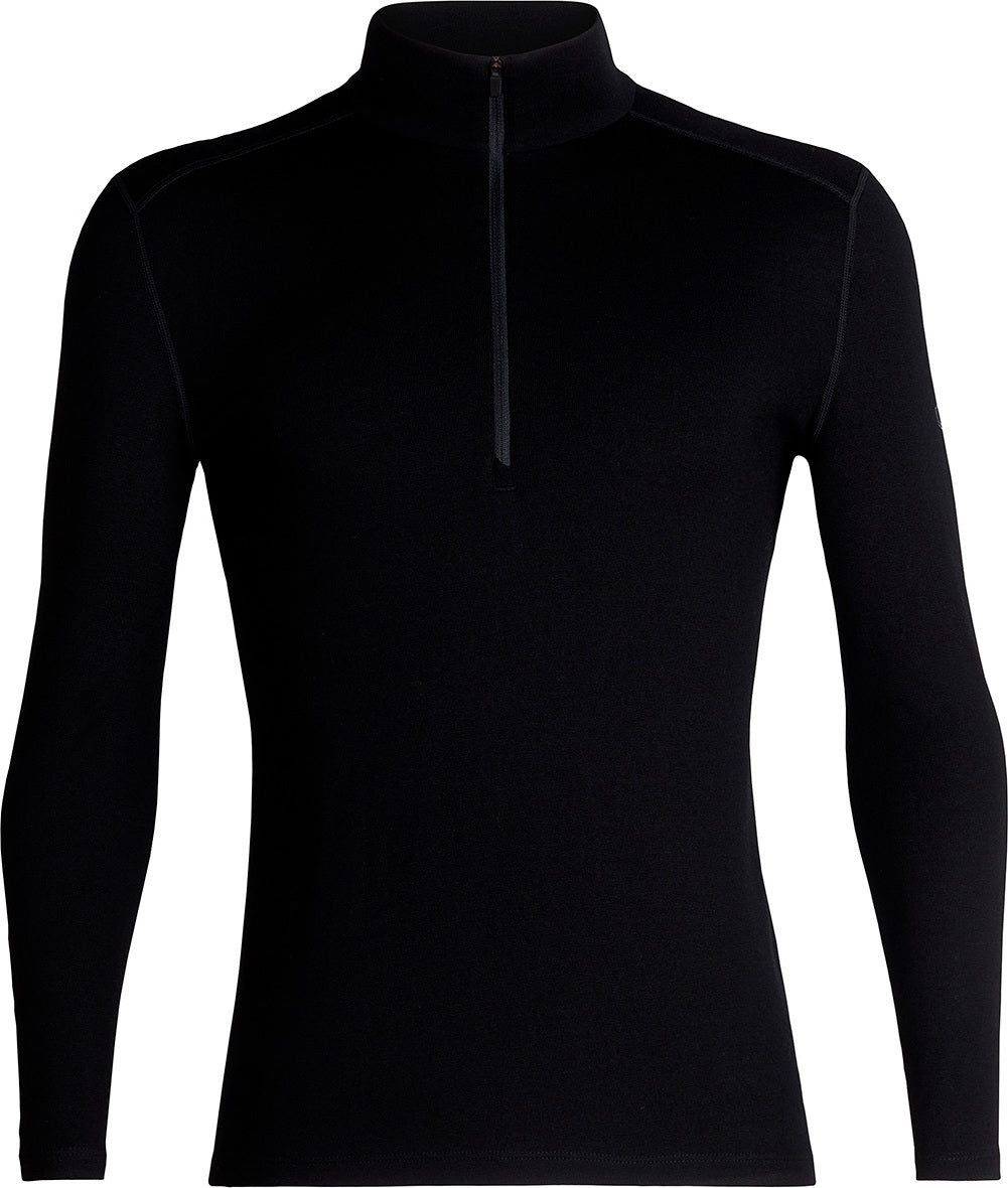 Athlete Seamless Half Zip Long Sleeve Top - Black, Women's Base Layers &  Long Sleeve Tops