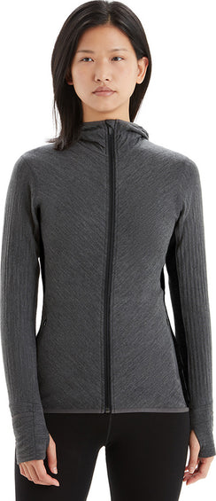 icebreaker Descender Long Sleeve Zip Hood - Women's