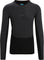 icebreaker 125 Zoneknit Long Sleeve Crewe Top - Men's - Jet Heather - Black - Metro Heather - Cb