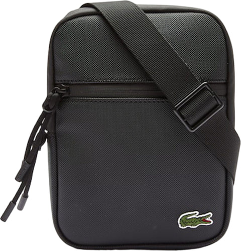 Lacoste Coated Canvas Small Flat Crossbody Bag - Men's