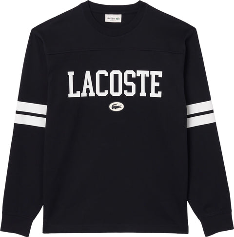 Lacoste Long Sleeve Print and Badge T-Shirt - Men's