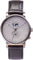 La Maison Inland The August 41mm Watch with Extra 20mm Classic Strap - Unisex - Grey - Grey - Black Leather