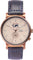 La Maison Inland The August 41mm Watch with Extra 20mm Classic Strap - Unisex - Copper - Sand - Navy Leather