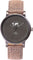 La Maison Inland The June 41mm Watch with Extra 20mm Classic Strap - Unisex - Charcoal - Olive grey - Rustic Grey Leather