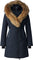 Mackage Kay Down Coat With Natural Fur Signature Mackage Collar - Women's - Black