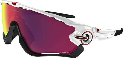 Oakley Jawbreaker Sunglasses - Polished White - Prizm Road Lens