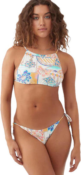O'Neill Zephora Naples Printed High Neck Halter Bikini Top - Women's