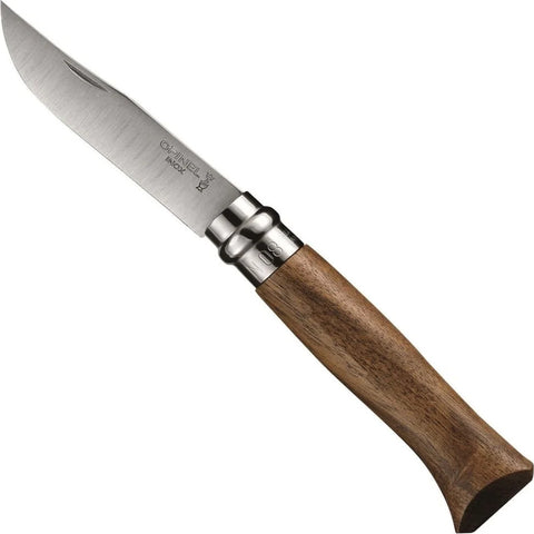 Opinel Classic No.08 - Stainless Steel Blade - Walnut Knife