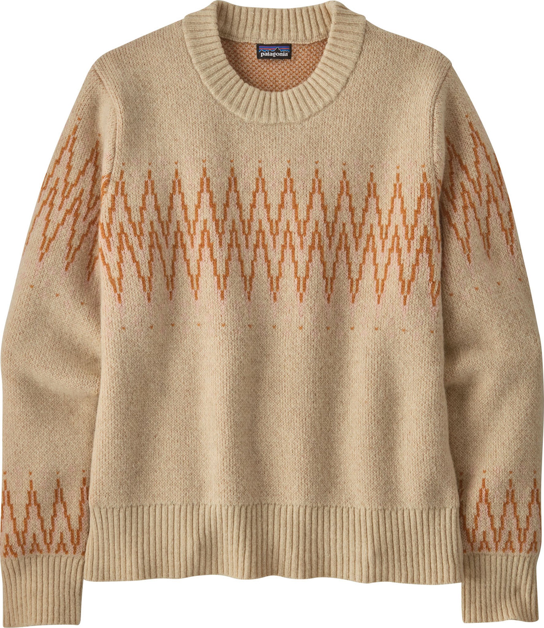 Patagonia Recycled Wool Cable-Knit Crewneck Sweater Natural - XL