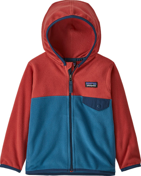 Patagonia Micro D Snap-T Hooded Full Zip Fleece Sweatshirt - Baby