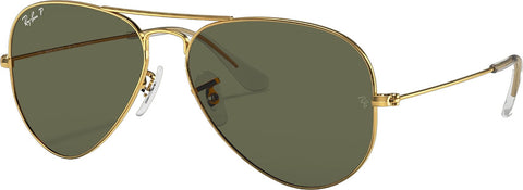 Ray-Ban Aviator Classic Sunglasses - Polished Gold - Green Lens
