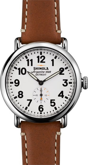 Shinola The Runwell Leather Strap Watch 41mm
