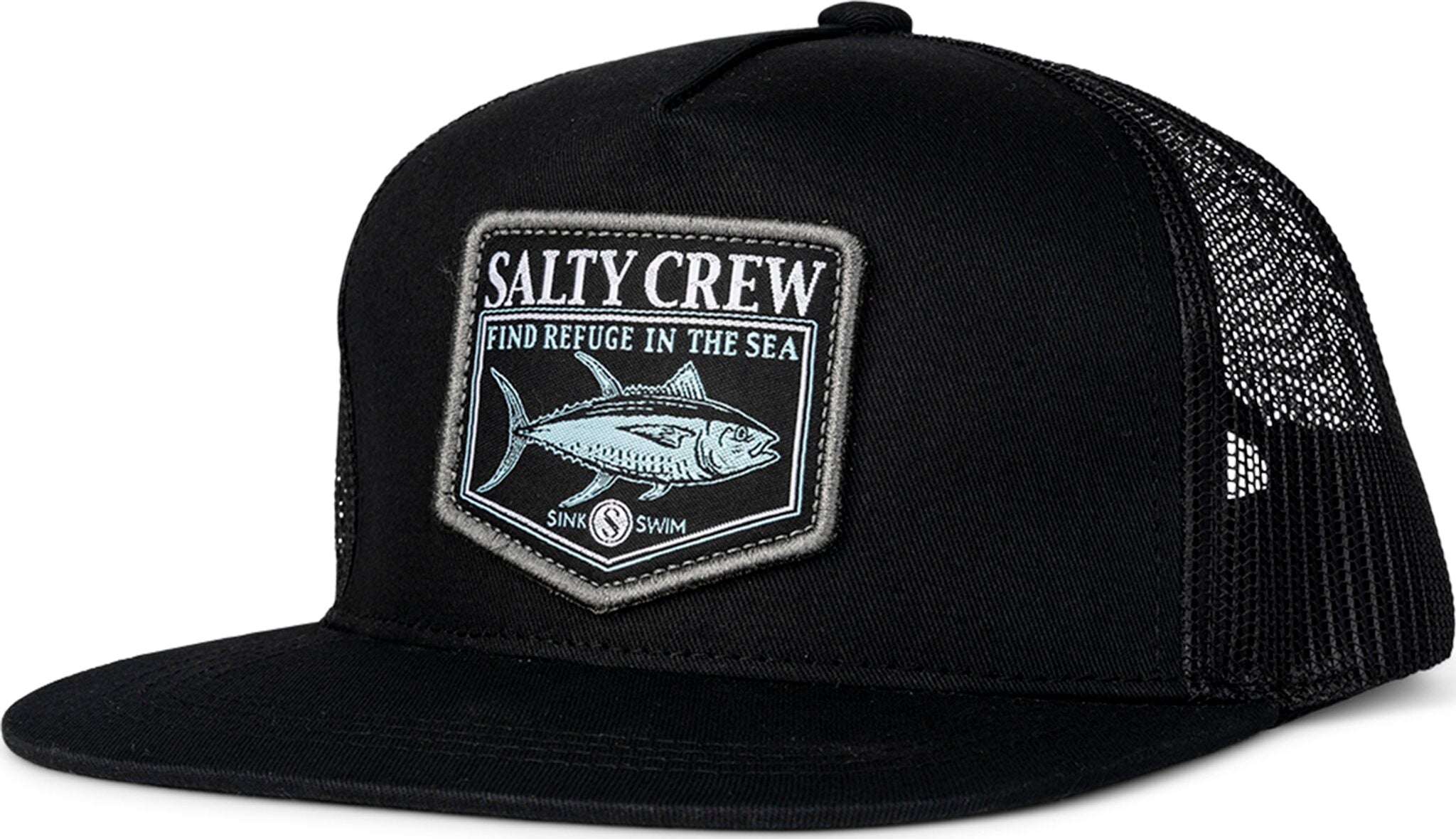 SALTY CREW Angler Trucker Hat - Youth OS Black