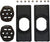 Spark R&D Spark Solid Board Canted Pucks - Black - Grey