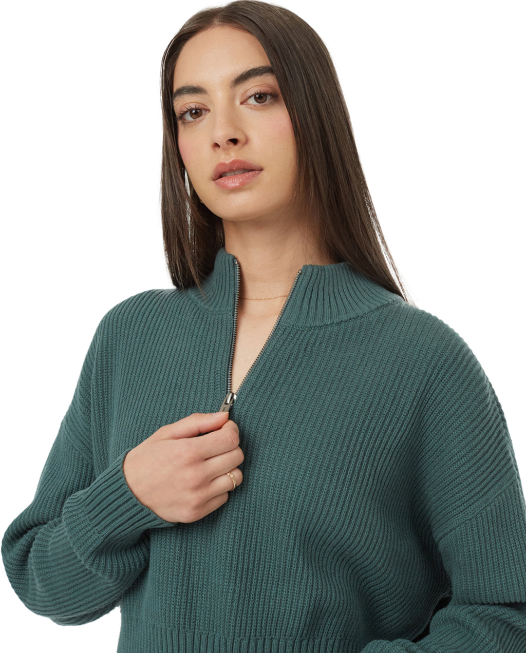 tentree Highline 1/4 Zip Mock Neck Sweater - Women's | Altitude Sports