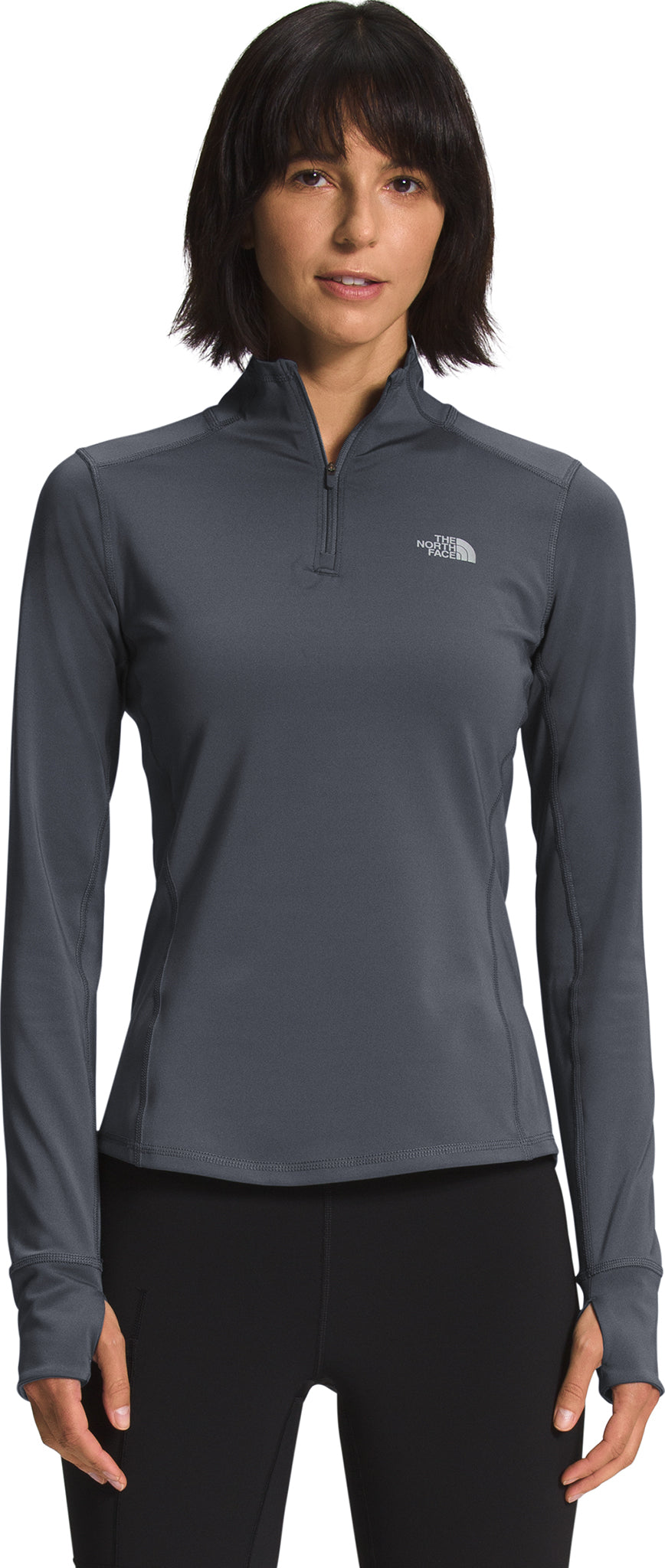 The North Face Printed Winter Warm Essential 1/4 Zip Base Layer - Women ...