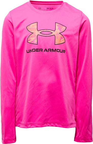 Under Armour Tech Big Logo Print Fill Long Sleeve T-Shirt - Girls