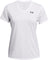 Under Armour UA Tech V-Neck Short Sleeve T-Shirt - Women's - White - Black