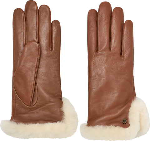 UGG Leather Sheepskin Vent Gloves - Women's